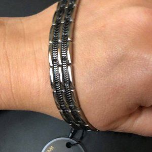 Silver & Black Highway 101 DS Healing Bracelet